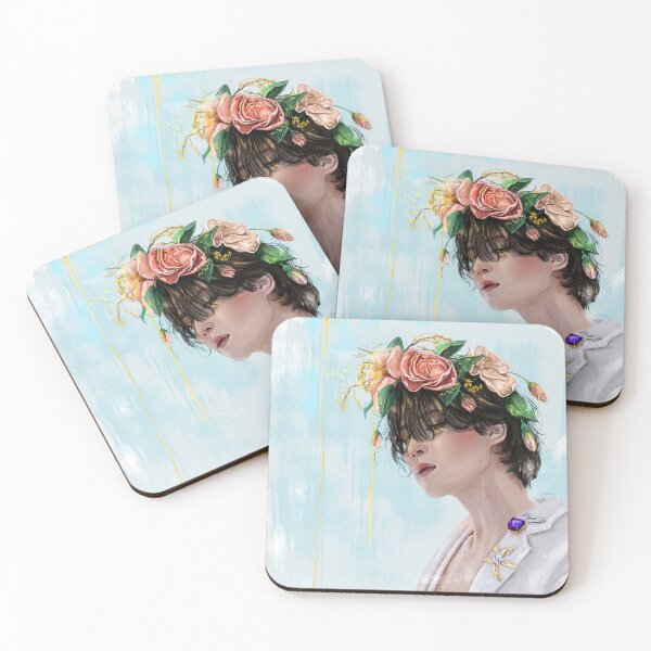 Artikelvorschau, Jimin und Blumen entworfen und verkauft von MarmarArts.