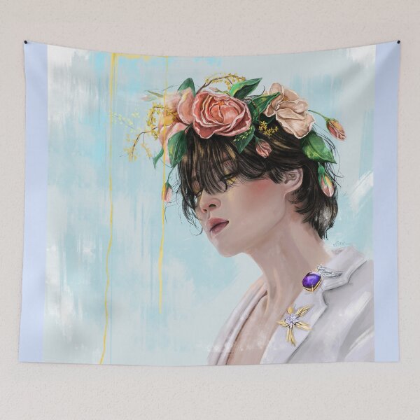 Item preview, Jimin and flowers designed and sold by MarmarArts.