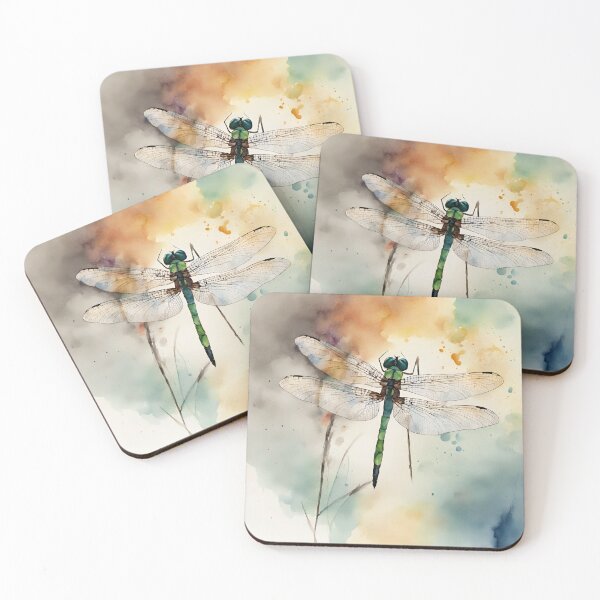 Item preview, Dragonfly in watercolor. designed and sold by kreativeadern.