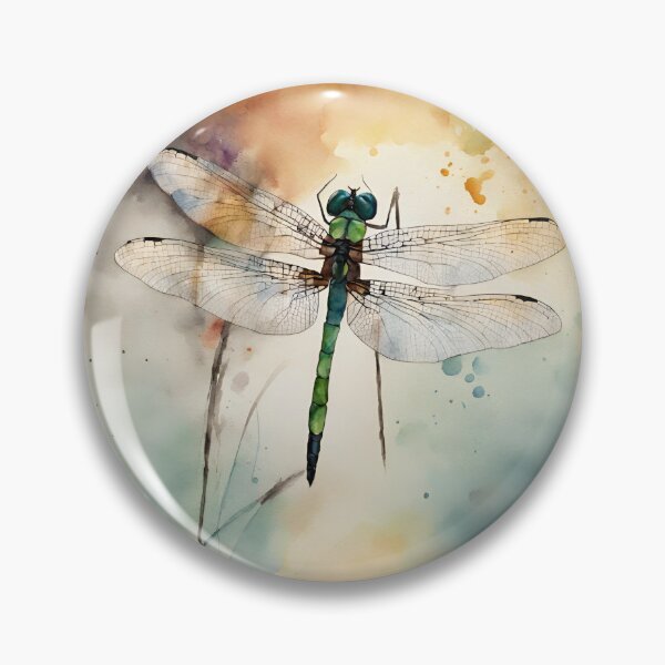 Item preview, Dragonfly in watercolor. designed and sold by kreativeadern.