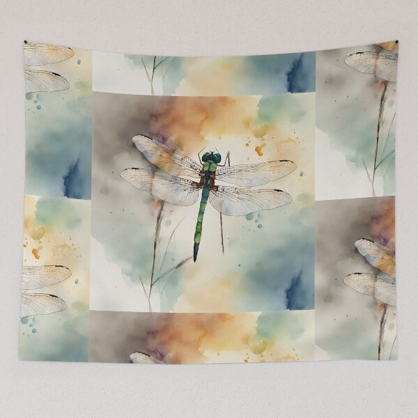Item preview, Dragonfly in watercolor. designed and sold by kreativeadern.