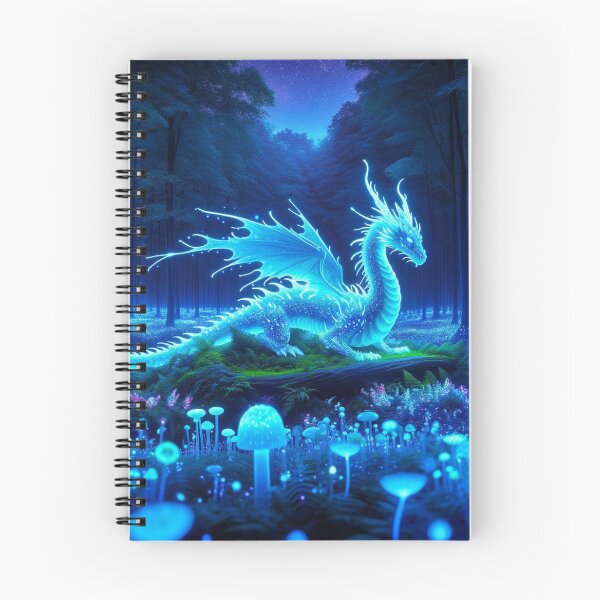 Item preview, Enchanted Forest: Illuminated Dragon, Glowing Mushrooms Art designed and sold by Fantasy Masterpiece.