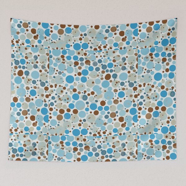 Item preview, Microscope Polka Dot - Mixed Colored (blue, brown, white) - Ignota Patterns  designed and sold by Ignota-Stylz.