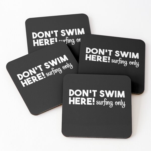 Item preview, Don't Swim Here Surfing Only, Surfer Lover designed and sold by Mahfouf Younes.