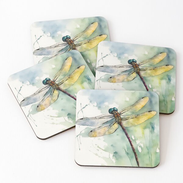 Item preview, Pretty dragonfly in watercolor. designed and sold by kreativeadern.