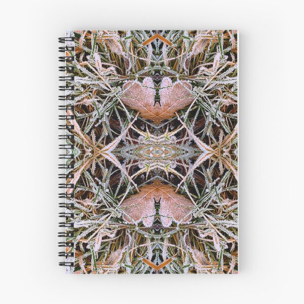 Item preview, Frost on grass pattern with oak leaves designed and sold by Robin3DT.
