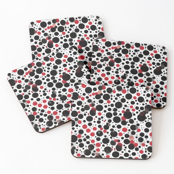 Item preview, Microscope Polka Dot - Mixed Colored (white, red, black) - Ignota Patterns  designed and sold by Ignota-Stylz.