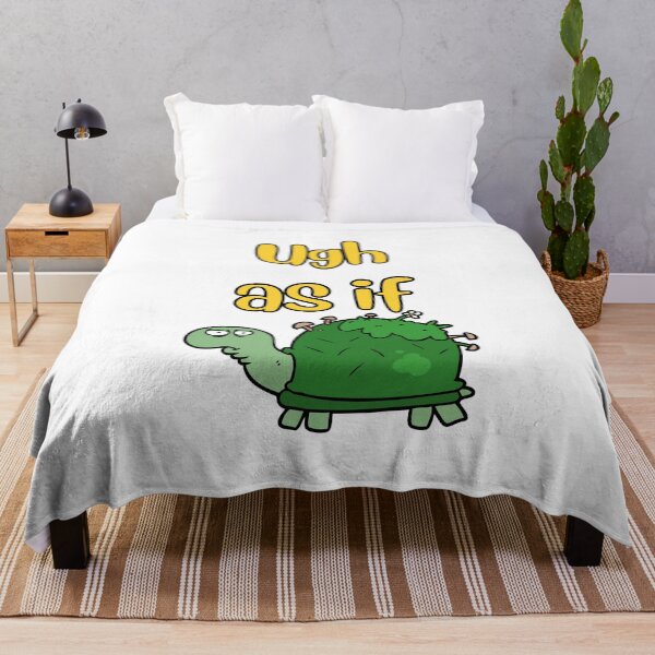 Item preview, Funny cartoon tortoise saying "ugh as if" designed and sold by BritishDelights.