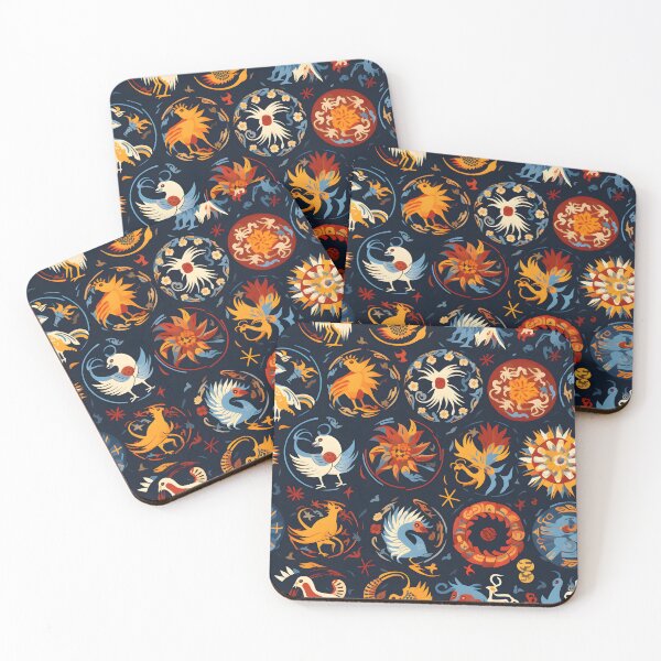 Item preview, A Chinese zodiac for Colorful Folk Art Style Animal Pattern designed and sold by sample325.