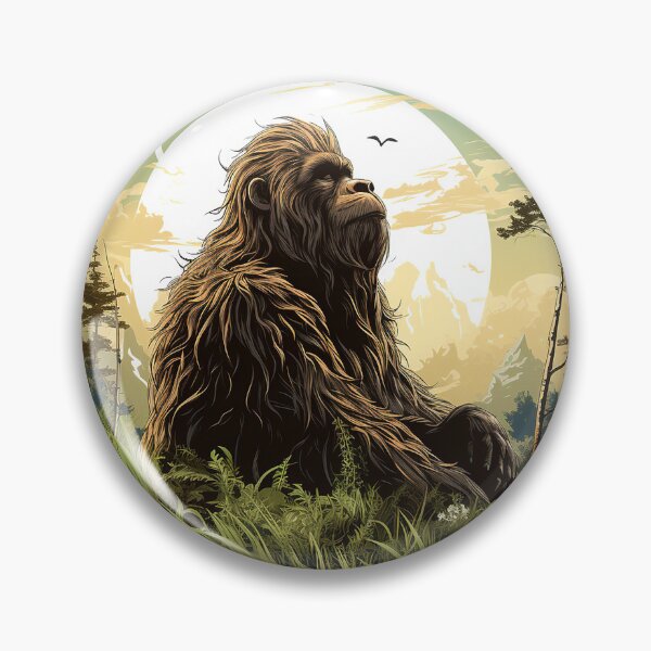 Item preview, Cryptid Reflections: Bigfoot in Thoughtful Repose designed and sold by NatureArtDecor.