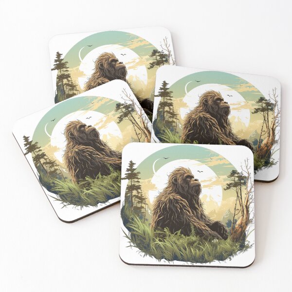 Item preview, Cryptid Reflections: Bigfoot in Thoughtful Repose designed and sold by NatureArtDecor.