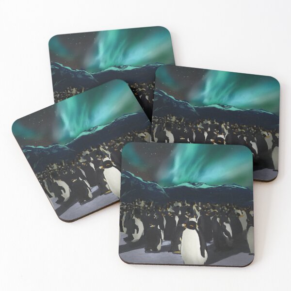 Item preview, Penguins under the southern lights designed and sold by nagoresketch.