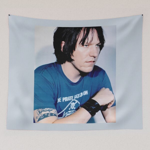 Item preview, Elliott Smith blue background designed and sold by progmedia.