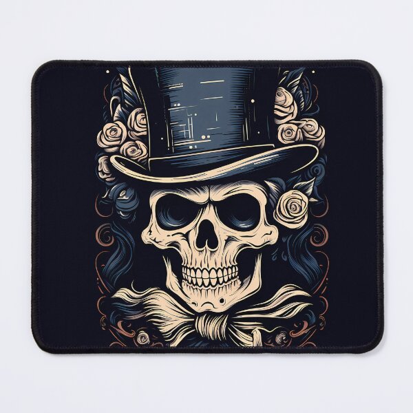 Item preview, "Skull Sketch in Black and White" designed and sold by Art-Vortex-fr.