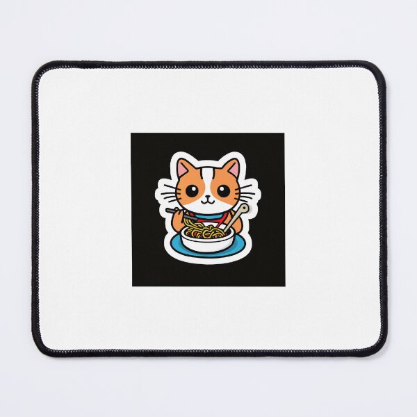 Item preview, Cute Cat Enjoying Spaghetti designed and sold by LumeaArt.