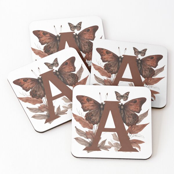 Item preview, Letter A with butterflies designed and sold by Shinery2023.