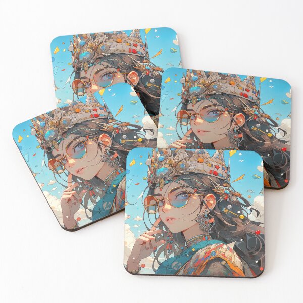 Item preview, Bohemain Crowned Anime Girl designed and sold by bubblegoth.