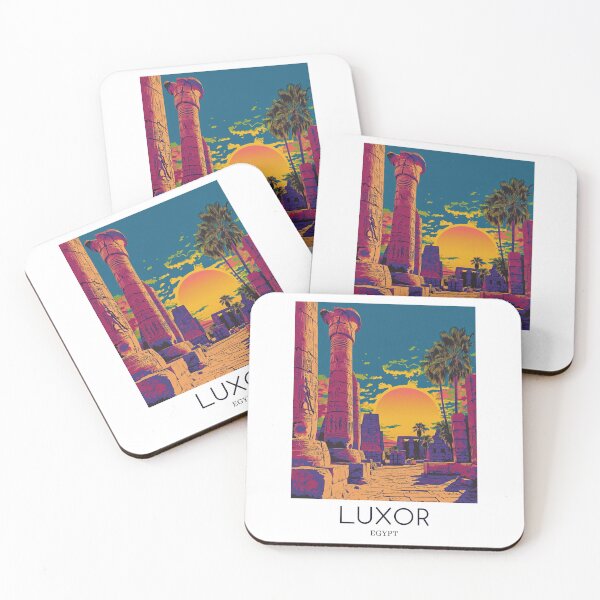 Item preview, A Pop Art Travel Print of Luxor - Egypt  designed and sold by StudioRedKoala.