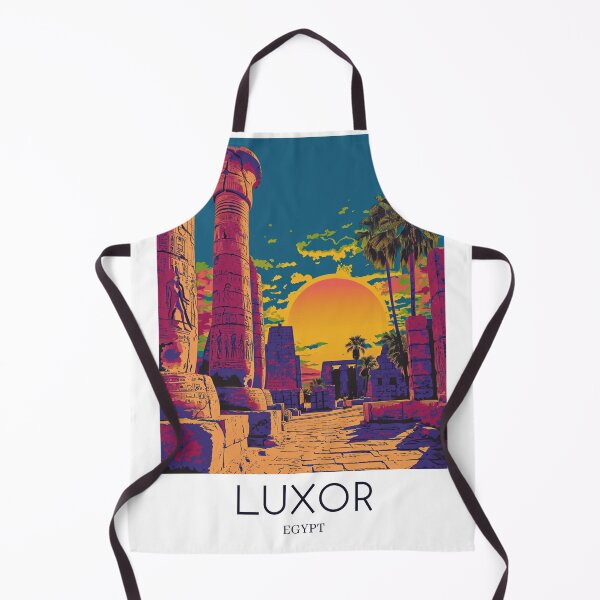Item preview, A Pop Art Travel Print of Luxor - Egypt designed and sold by StudioRedKoala.