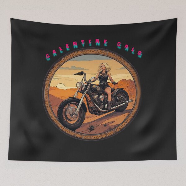 Item preview, Wild Galentine gal Sunset ride in the Mohave desert designed and sold by sailorsam1805.