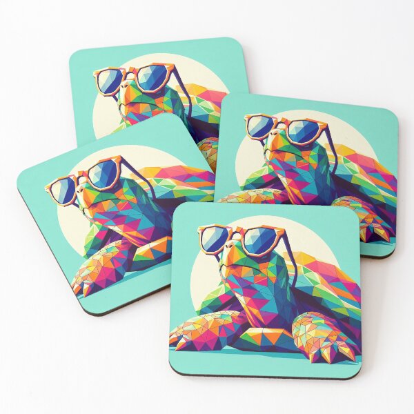Item preview, Low-Poly Tortoise Pop Art designed and sold by pseudosiren.