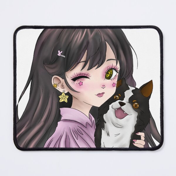 Item preview, Anime girl with puppy designed and sold by tobetash.
