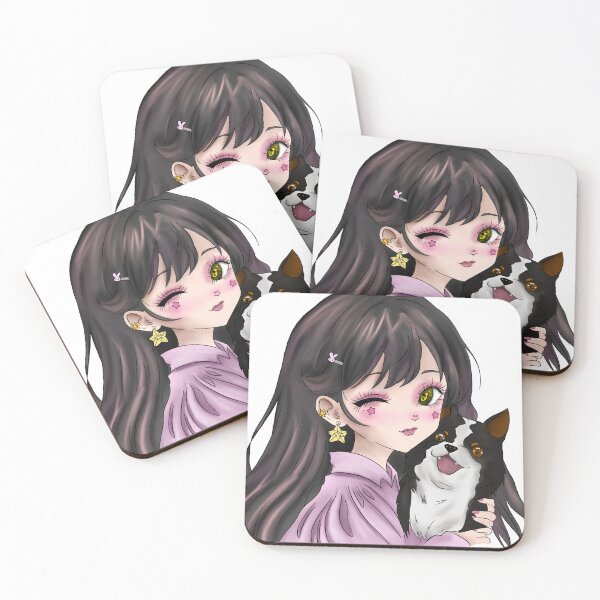 Item preview, Anime girl with puppy designed and sold by tobetash.