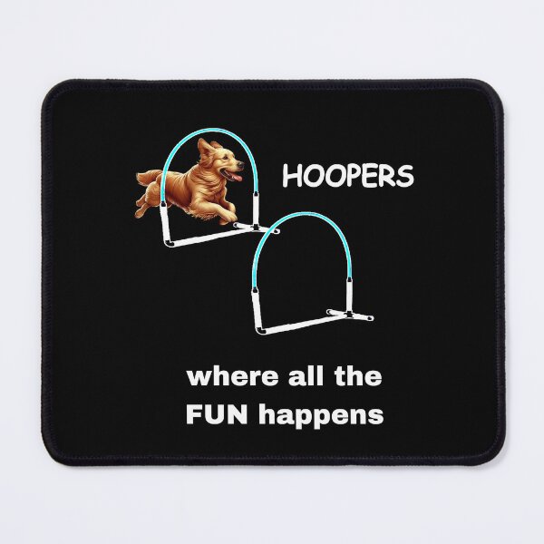 Item preview, Golden Retriever Dog Hoopers - Hoopers, where all the fun happens - white lettering designed and sold by LBKdesigns.