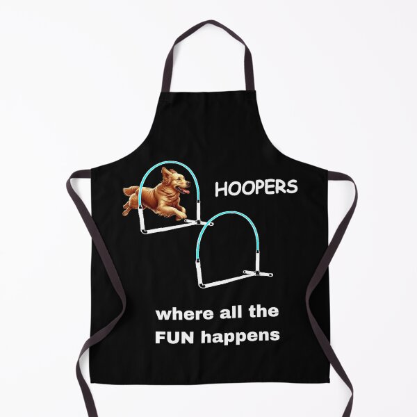 Item preview, Golden Retriever Dog Hoopers - Hoopers, where all the fun happens - white lettering designed and sold by LBKdesigns.