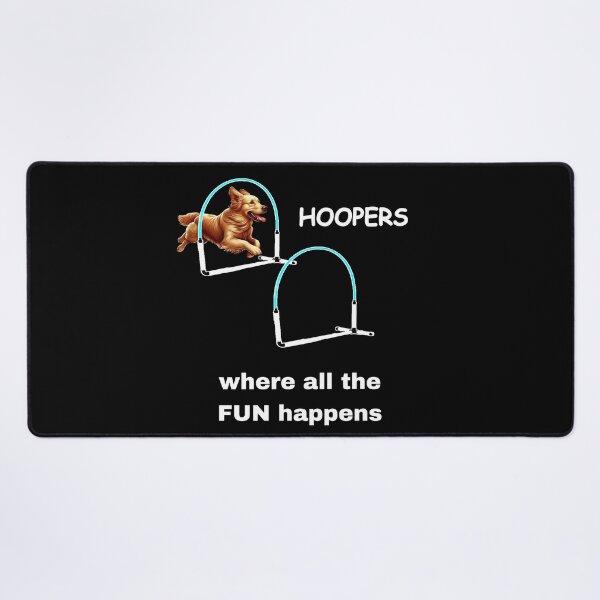 Item preview, Golden Retriever Dog Hoopers - Hoopers, where all the fun happens - white lettering designed and sold by LBKdesigns.