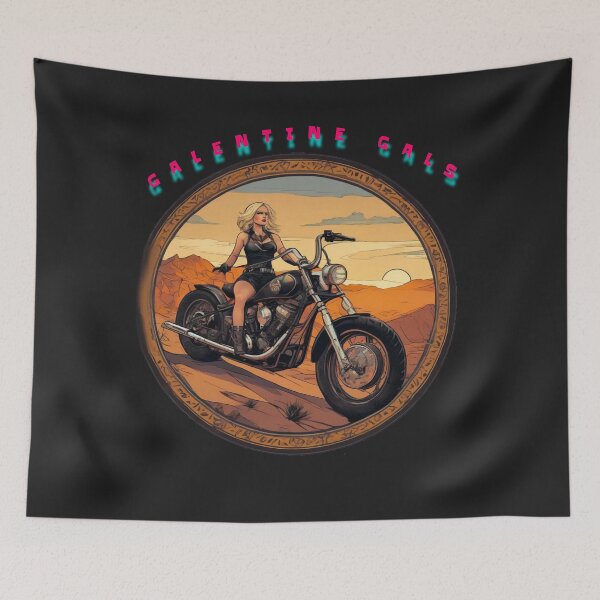 Item preview, Go Wild Galentine gal Sunset ride in the Mohave desert designed and sold by sailorsam1805.