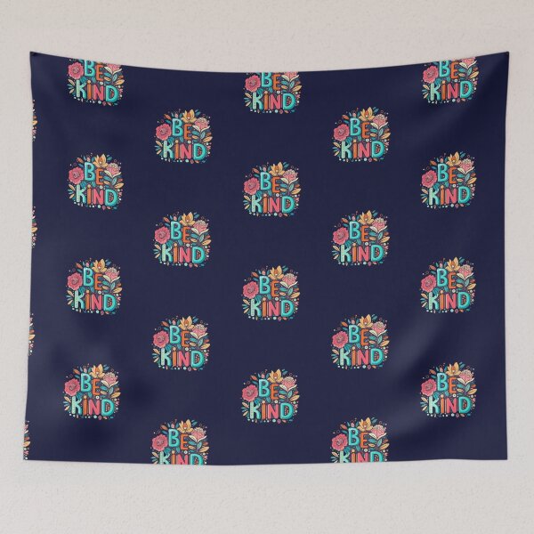 Item preview, Be Kind with flowers design designed and sold by LoveDaisyShop.