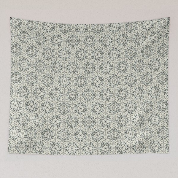 Item preview, Mosaic tile charcoal on cream background designed and sold by cezidesign.