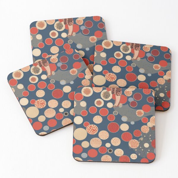 Item preview, Microscope Polka Dot - Mixed Colored (red, blue, brown,) - Ignota Patterns  designed and sold by Ignota-Stylz.