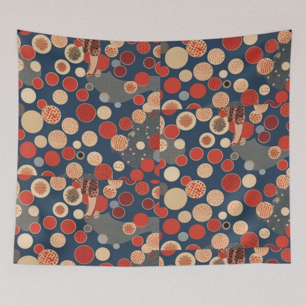 Item preview, Microscope Polka Dot - Mixed Colored (red, blue, brown,) - Ignota Patterns  designed and sold by Ignota-Stylz.