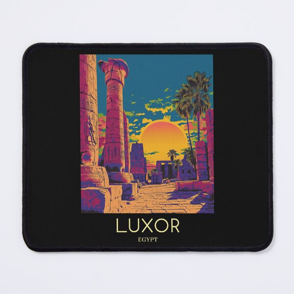 Item preview, A Pop Art Travel Print of Luxor - Egypt  designed and sold by StudioRedKoala.