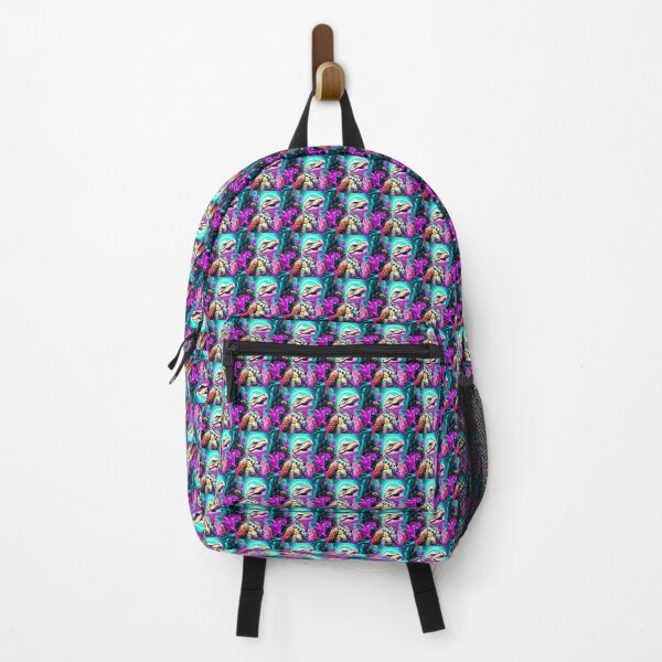 Item preview, Art By Minga Neon Tropical Cool Dinosaur Design designed and sold by Artbyminga.