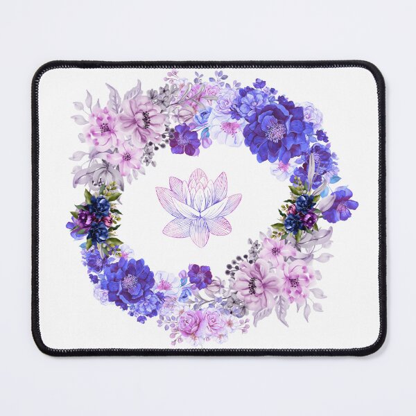 Item preview, Purple and Blue Wreath of Flowers designed and sold by tomorrowsart.