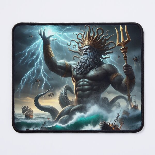 Item preview, Poseidon repelling the attack of warships designed and sold by 2012DreamVision.