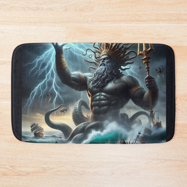 Item preview, Poseidon repelling the attack of warships designed and sold by 2012DreamVision.