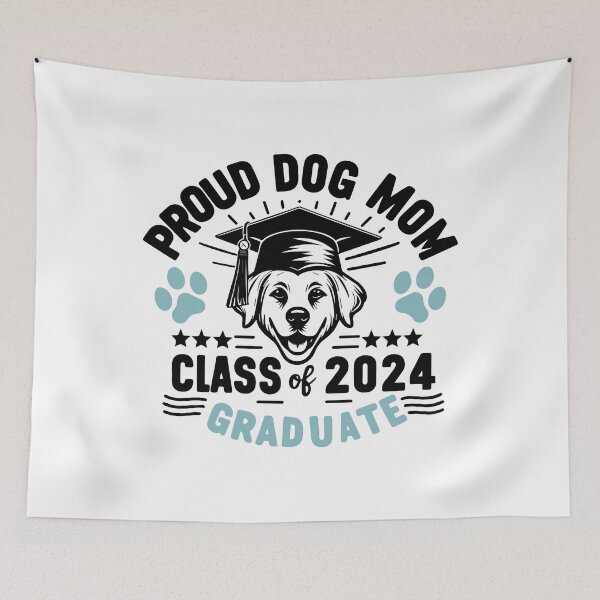 Item preview, Proud Mom 2024 - Dog mom class of 2024 graduate designed and sold by MommyVibeArts.