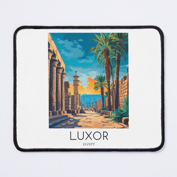 Item preview, A Pop Art Travel Print of Luxor - Egypt  designed and sold by StudioRedKoala.