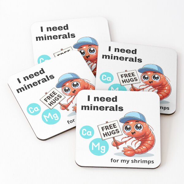 Item preview, Funny Cartoon Shrimp In Aquarium Needs Minerals designed and sold by e-stall4U.