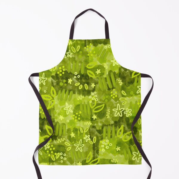 Item preview, Shades of Green Leafy Abstract Pattern designed and sold by GraceMakes03.