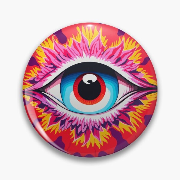 Item preview, Trippy Acid LSD Colorful Vibrant Eye designed and sold by PrintShangri-La.