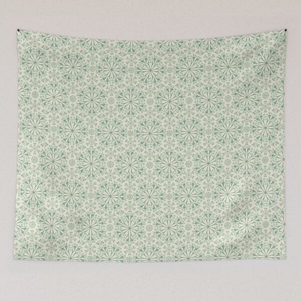 Item preview, Mosaic tile greenish on cream background designed and sold by cezidesign.
