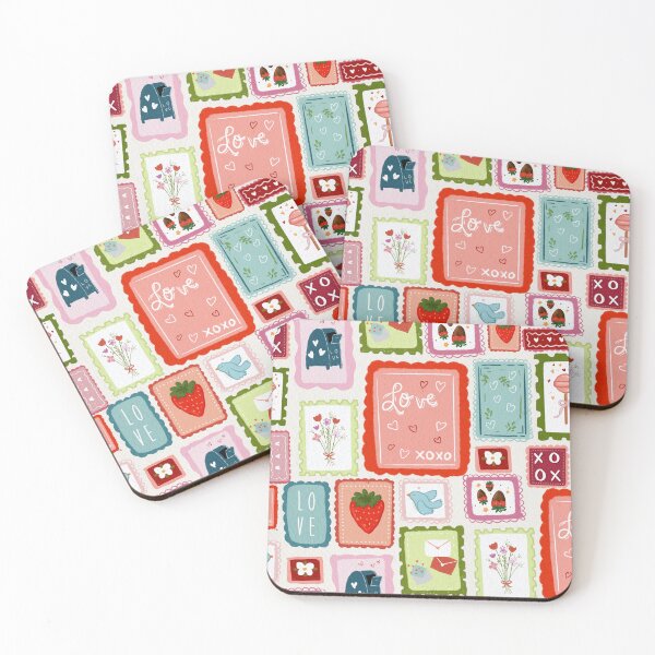 Item preview, Valentine’s Day stamp collage  designed and sold by efuller61033.