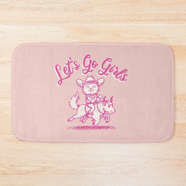 Item preview, Let's go girls graphic tee | Kitten Cowboy | Cute Pink Cowgirl | Cowgirl designs with Sayings |   designed and sold by themichetti.