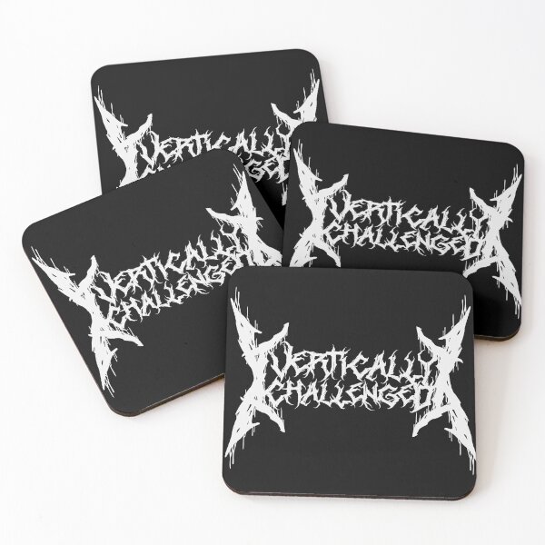 Item preview, Metal Band Logo Vertically Challenged designed and sold by MetalCasualTees.