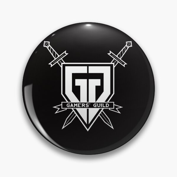 Item preview, Gamers' Guild Gent White Logo with text designed and sold by WorldsEnder.